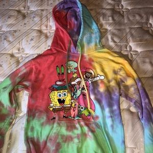 Tie dye SpongeBob hoodie